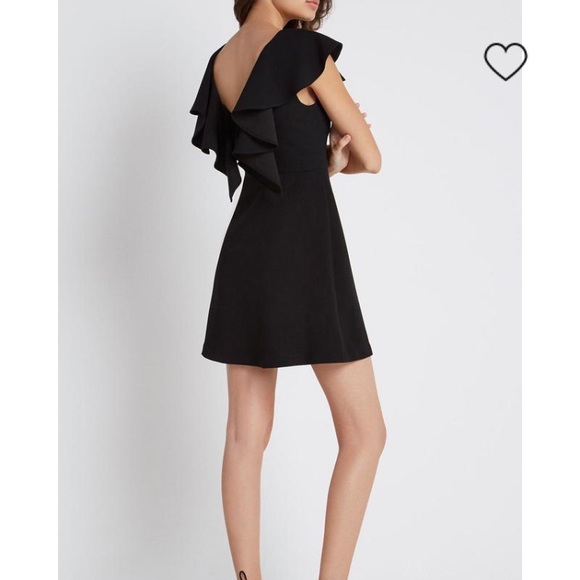 BCBGeneration Ruffle Back Dress in Black - Picture 2 of 6